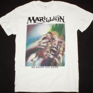 Marillion He Knows You Know New White T-Shirt